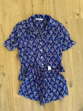 Zara Purple Floral Two-Piece Set